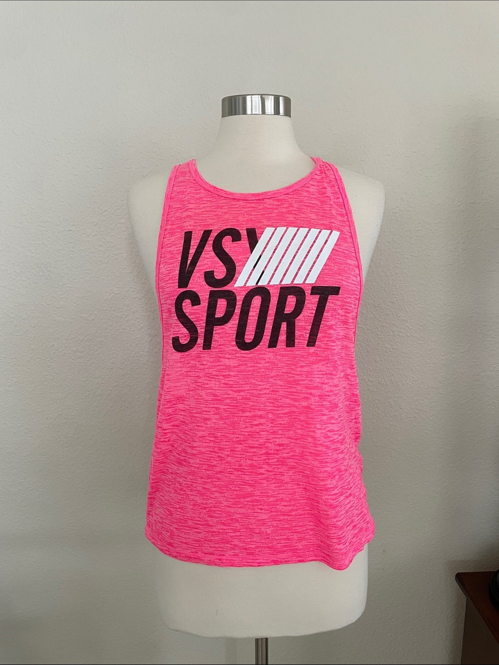 Victoria's Secret Pink Heathered VS Sport Tank Top